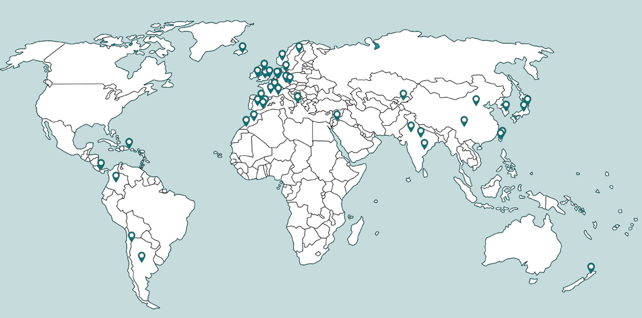 GLBL Study Abroad Map